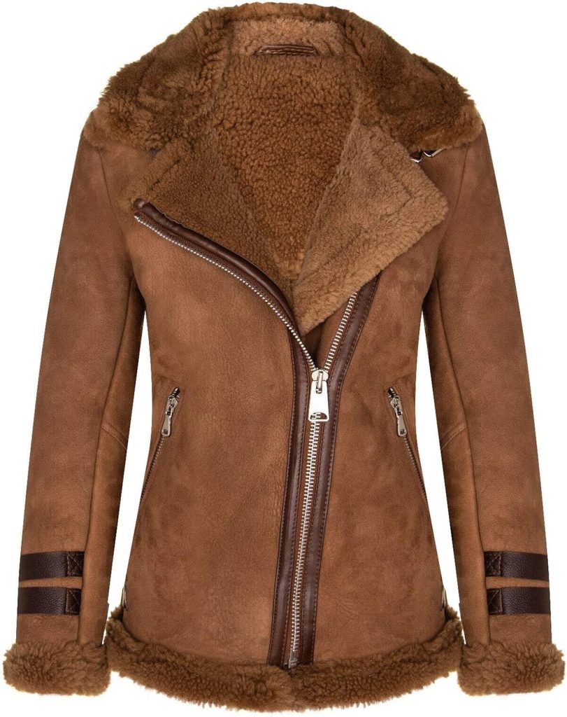 Test : infinity Leather veste d'aviateur en cuir pour femme