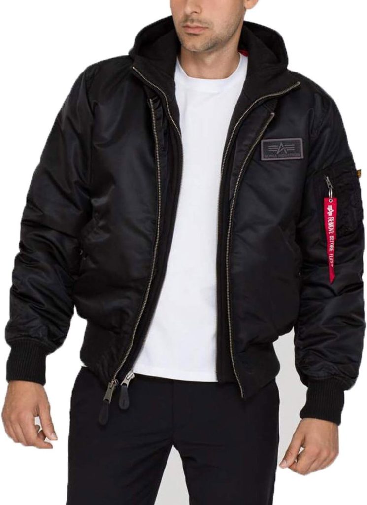 Test du blouson bomber Alpha Industries MA-1 D-Tec noir pour homme