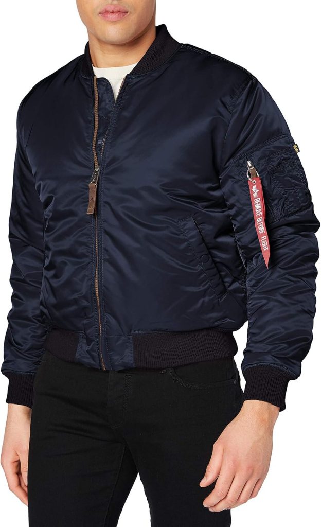 Test du bomber Alpha Industries MA-1 VF 59 en bleu pour homme XXL