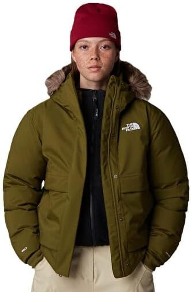 Test : the north face femme arctic bomber veste forest olive XS