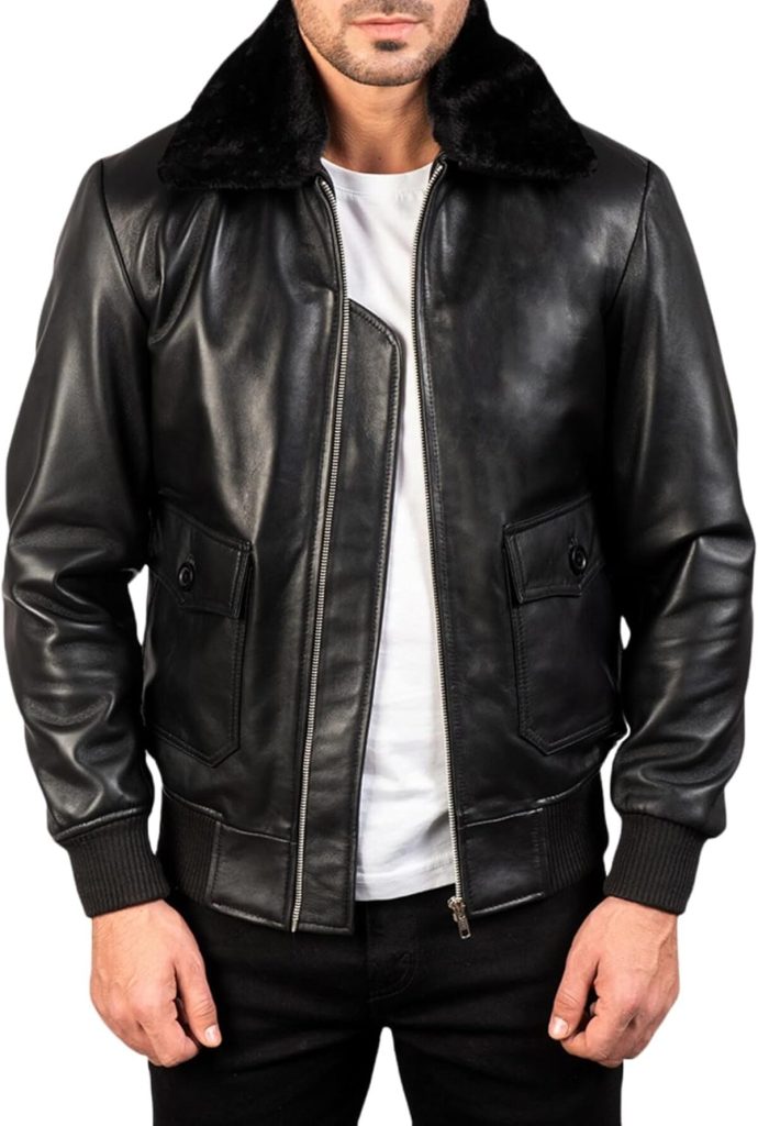 Test : veste aviateur Chayell en cuir d'agneau noir