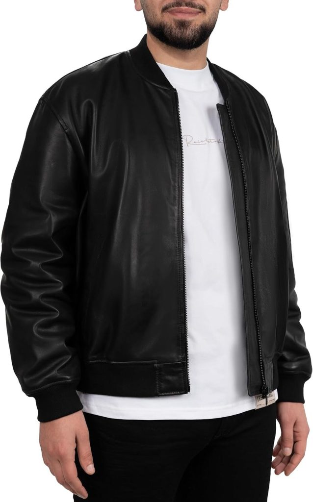 Test de la veste aviateur Reichstadt en cuir noir modèle 24RS052