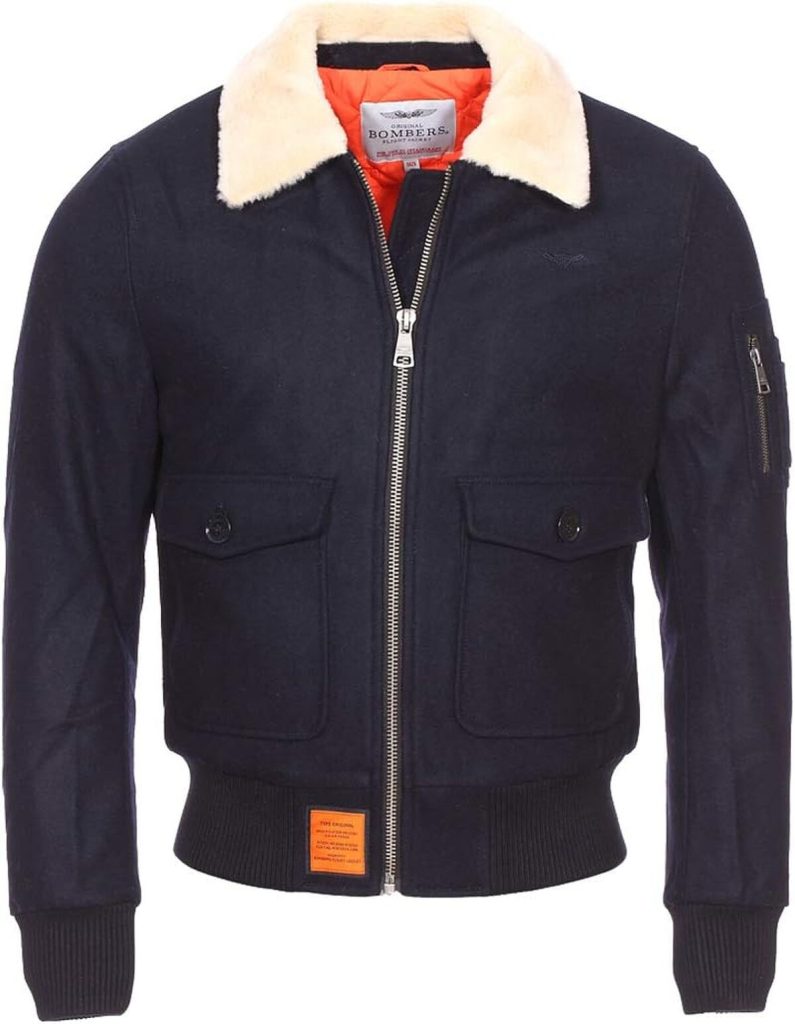 Test de la veste bomber Bombers Original Aviator bleue marine