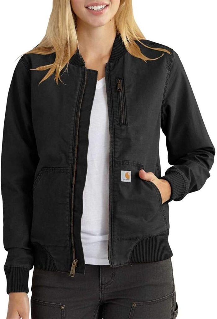 Test : veste Carhartt Crawford bomber jacket femme, taille XL