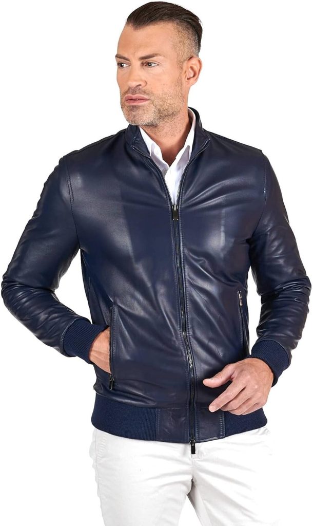 Test : bomber cuir homme D'Arienzo, made in Italy