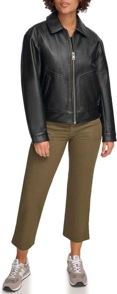 Test du blouson bomber Levi's en similicuir pour femme