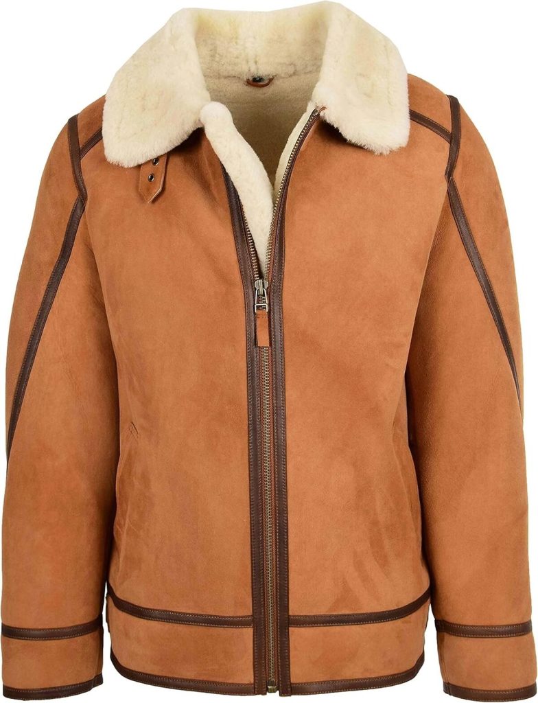 Test : veste d'aviateur Dean Tan en peau de mouton