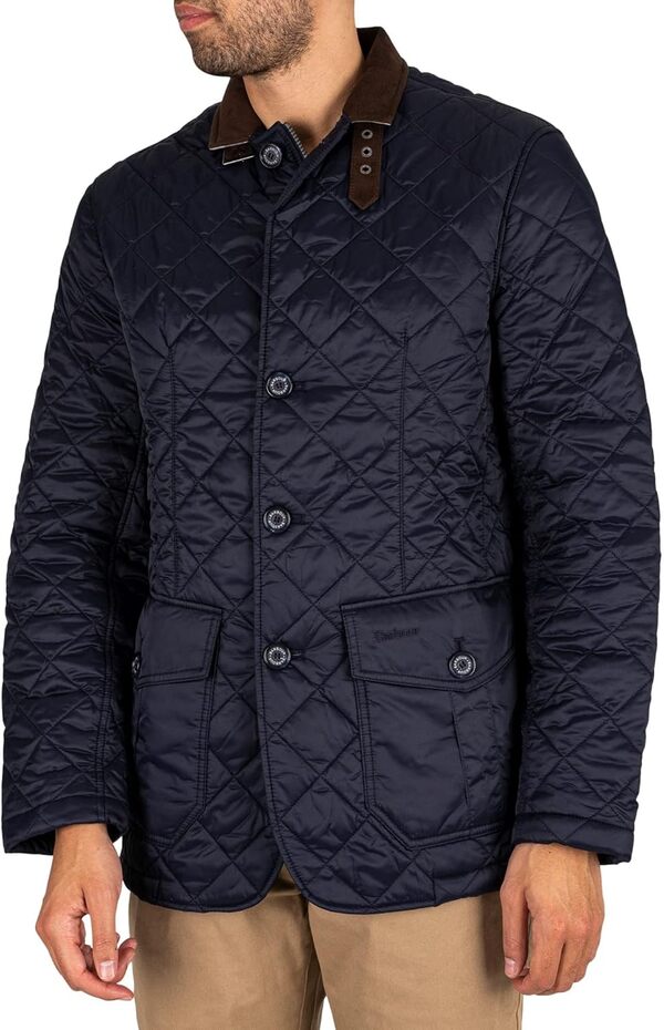 Barbour pour des Hommes Veste Ponceuse matelassée, Bleu