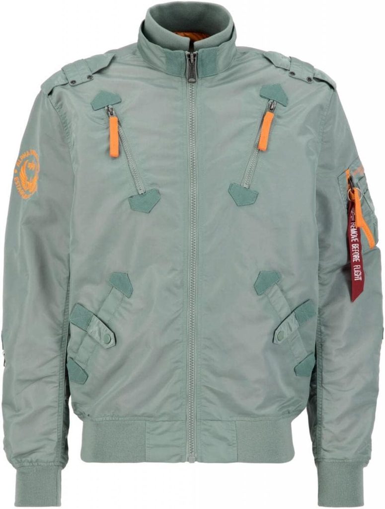 Test du bomber Falcon II Alpha Industries en dusty green, taille XL