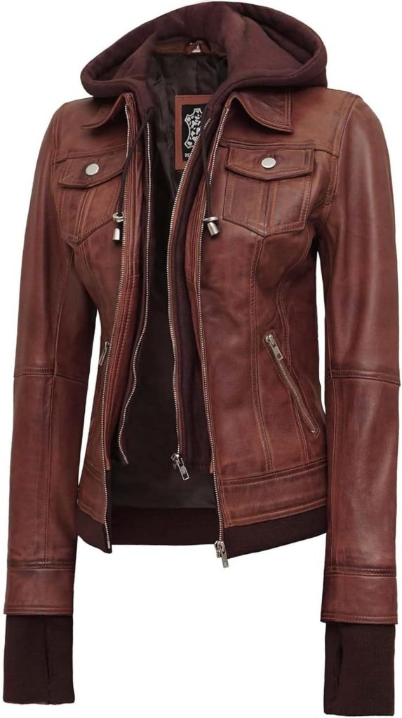 Test : veste bomber en cuir Fjackets pour femme