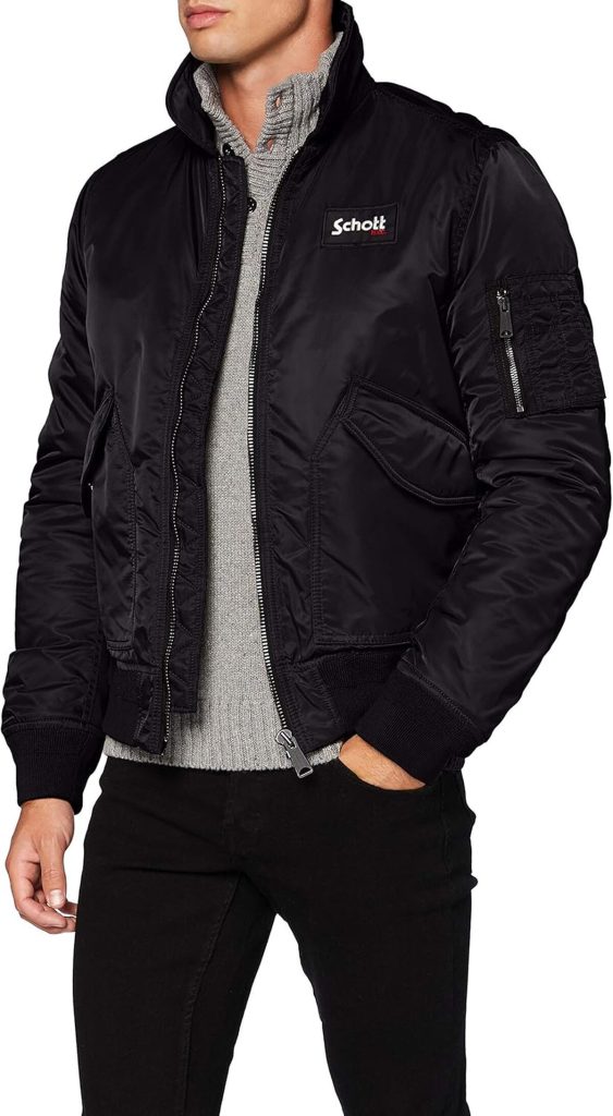 Test de la veste Schott NYC Homme 210100, noir S EU
