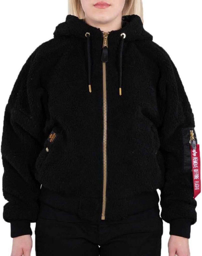 Test du blouson Alpha Industries Hooded Teddy Bomber femme : confort et style