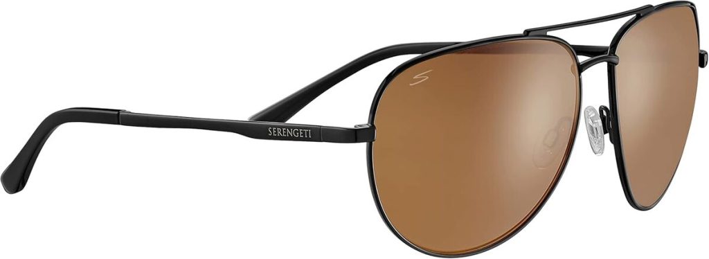Test des lunettes de soleil aviateur Serengeti Matte Black