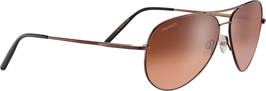Test des lunettes de soleil Serengeti Aviateur Medium Henna