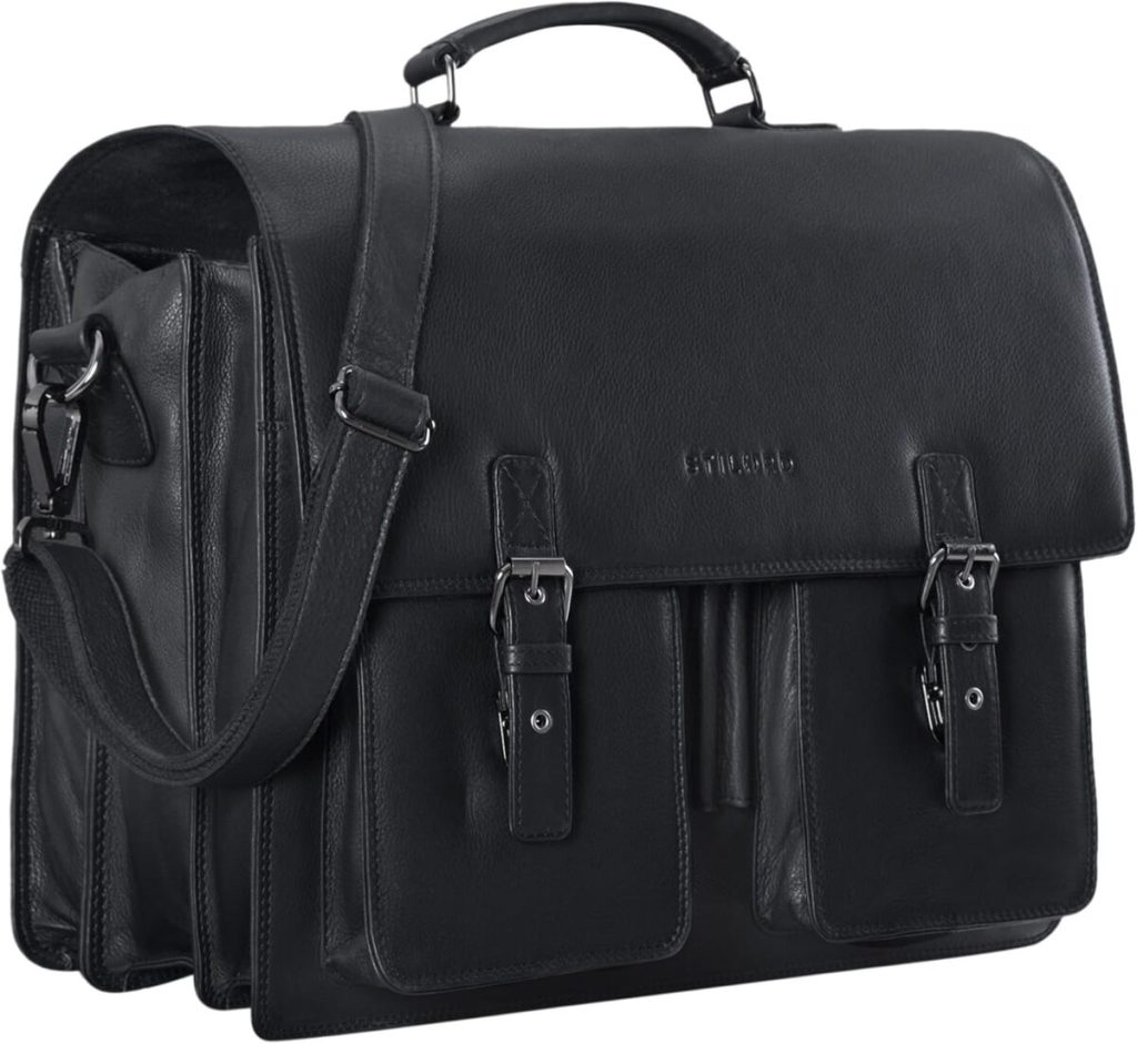 Test du sac serviette XL en cuir : stilord Anton