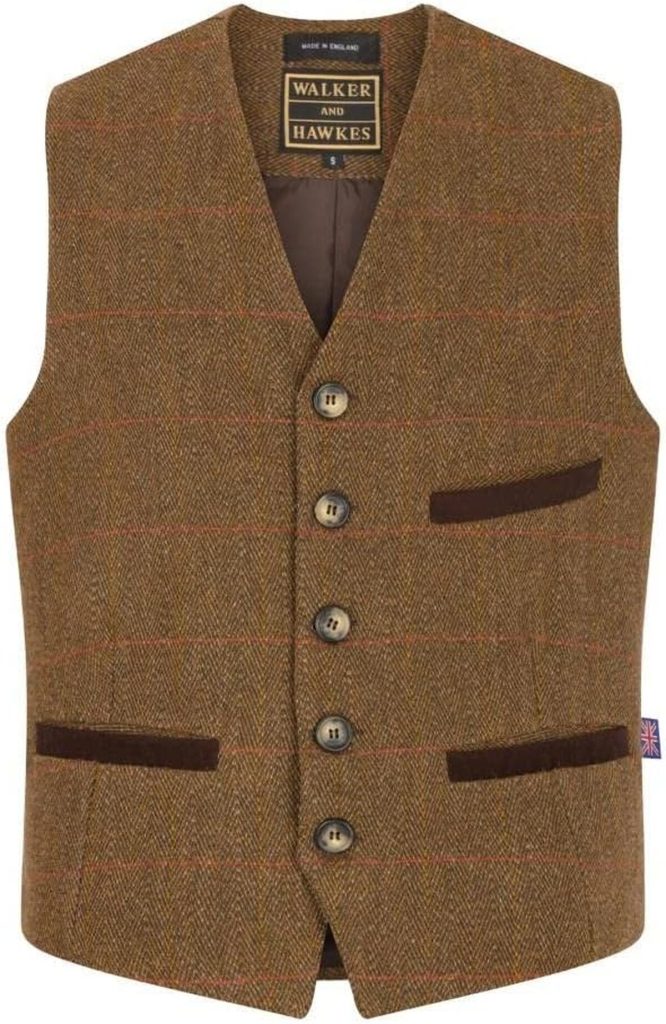 Test : veston Walker & Hawkes Alcott en tweed sauge foncé
