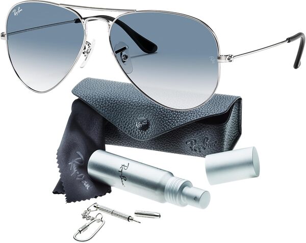 Ray-Ban Pilot Aviator Original avec kit d'entretien