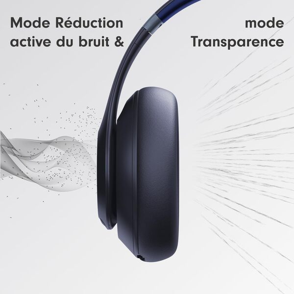 Beats Studio Pro - Casque sans Fil avec Bluetooth et Réduction du Bruit - Audio Spatial personnalisé, Audio USB-C au Format Lossless, Compatibilité Apple et Android - Bleu Nuit