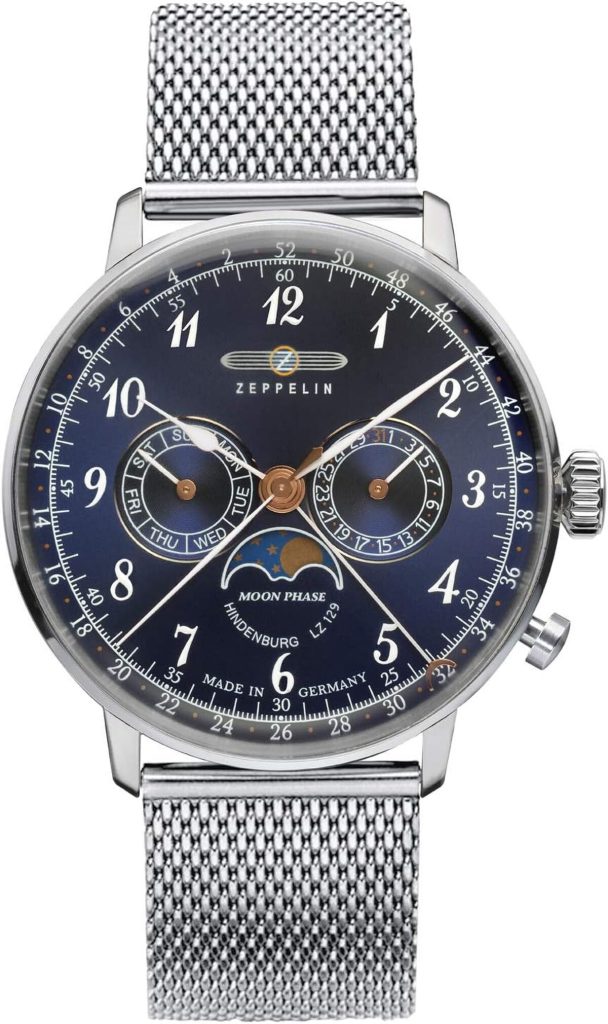Test de la montre Zeppelin lz129 Hindenburg 7036M-3 acier inoxydable