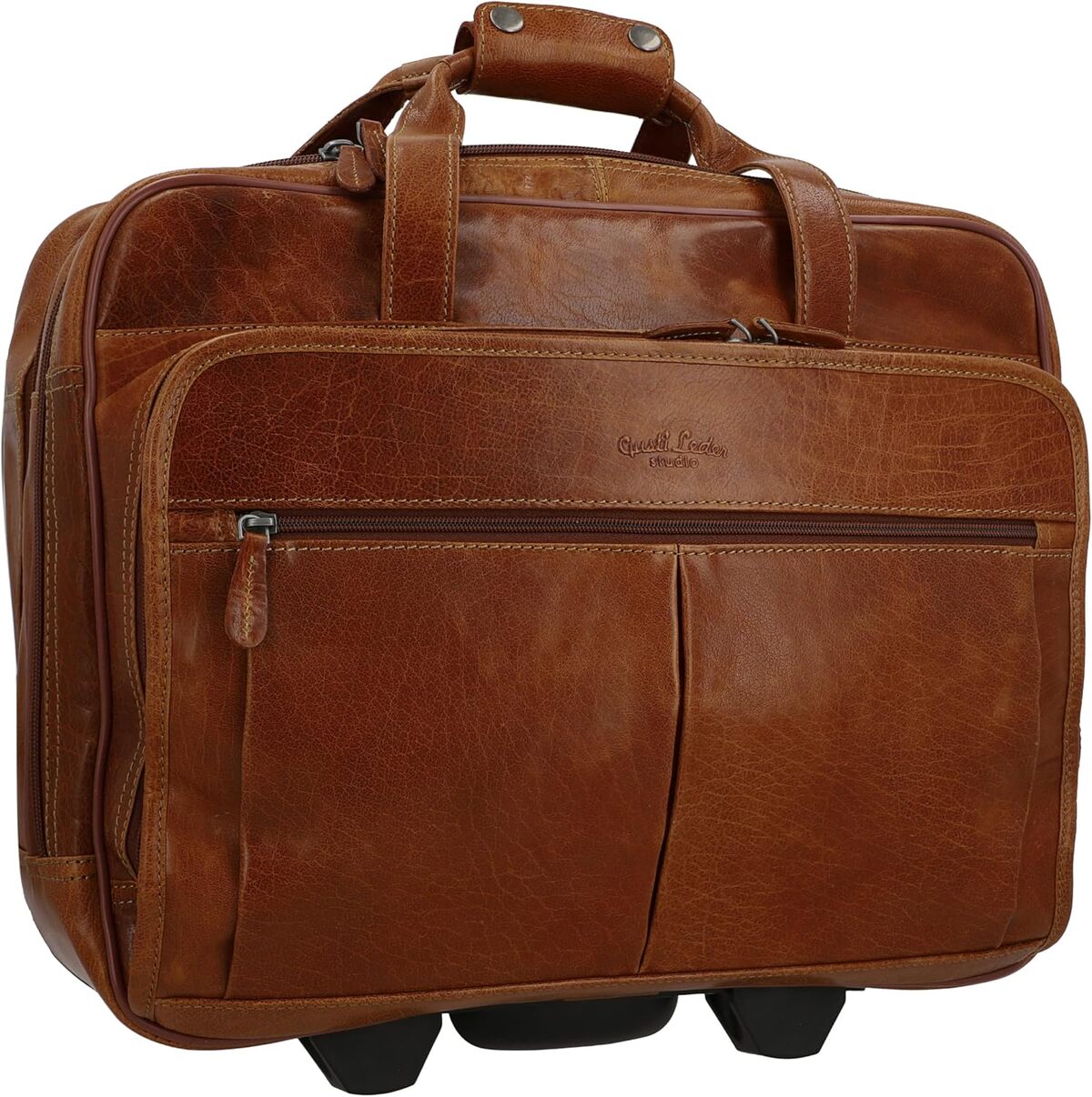 Test : sac Gusti Duncan en cuir à roulettes pour affaires