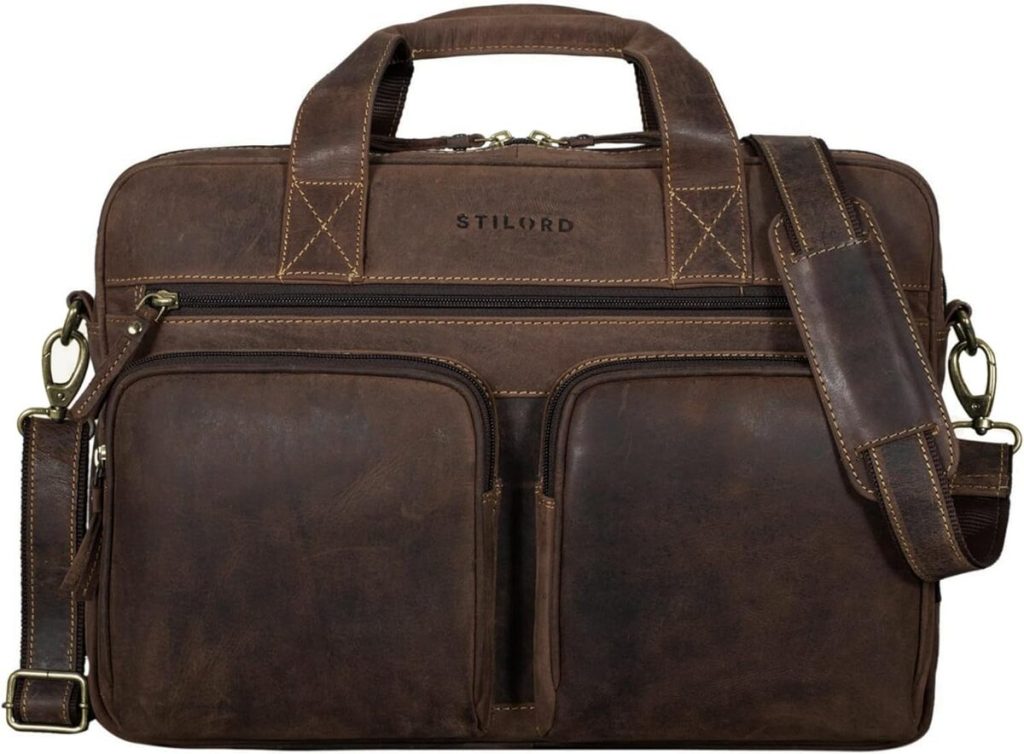 Test : sac porte-documents Stilord 'Caesar' en cuir