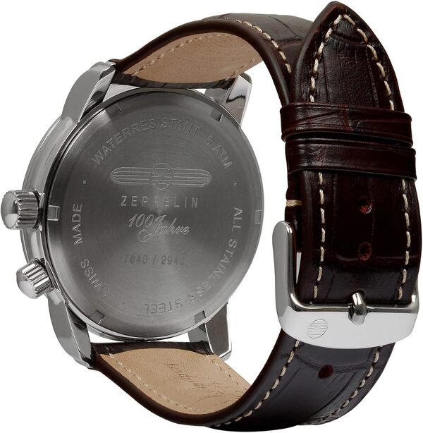 Zeppelin 100 Years Montre Homme Analogique Quartz avec Bracelet Cuir 7640-1
