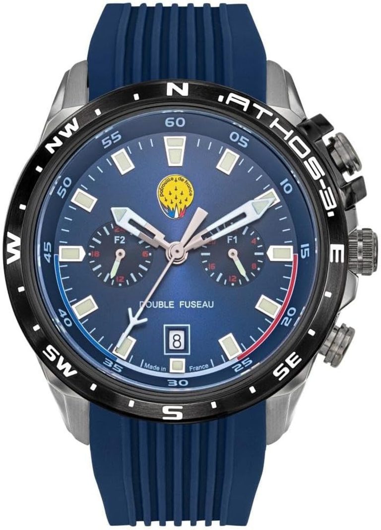 Test de la Patrouille de France Athos 3 silicone bleu