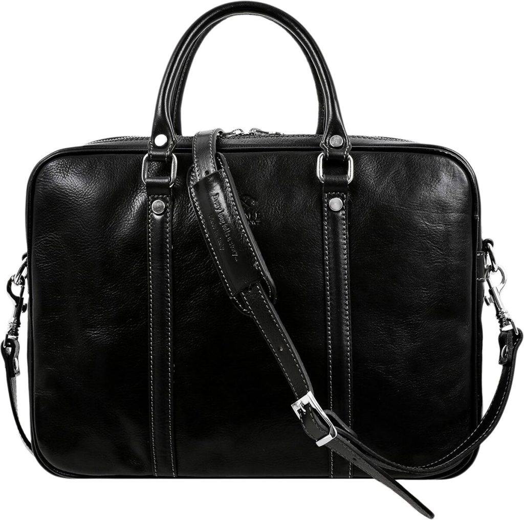 Test : sacoche Time Resistance en cuir italien pour ordinateur portable