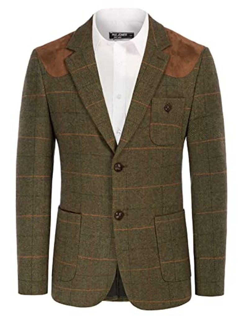 Avis : blazer PJ Paul Jones à chevrons en tweed pour homme