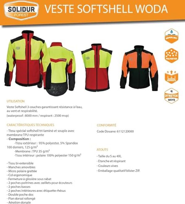 Découvrez notre test de la veste softshell Solidur WODA-Or taille L, idéale pour toutes vos activités en extérieur. Lisez notre avis complet pour connaître ses avantages et caractéristiques.