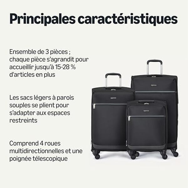 Découvrez notre test détaillé des valises souples Amazon Basics à roues pivotantes : design pratique, robustesse et rapport qualité-prix imbattable pour vos voyages