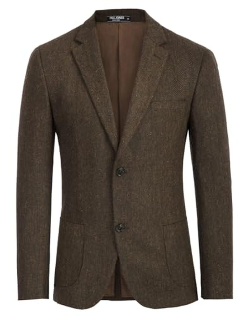 Test de la veste tweed PJ Paul Jones : blazer vintage marron foncé