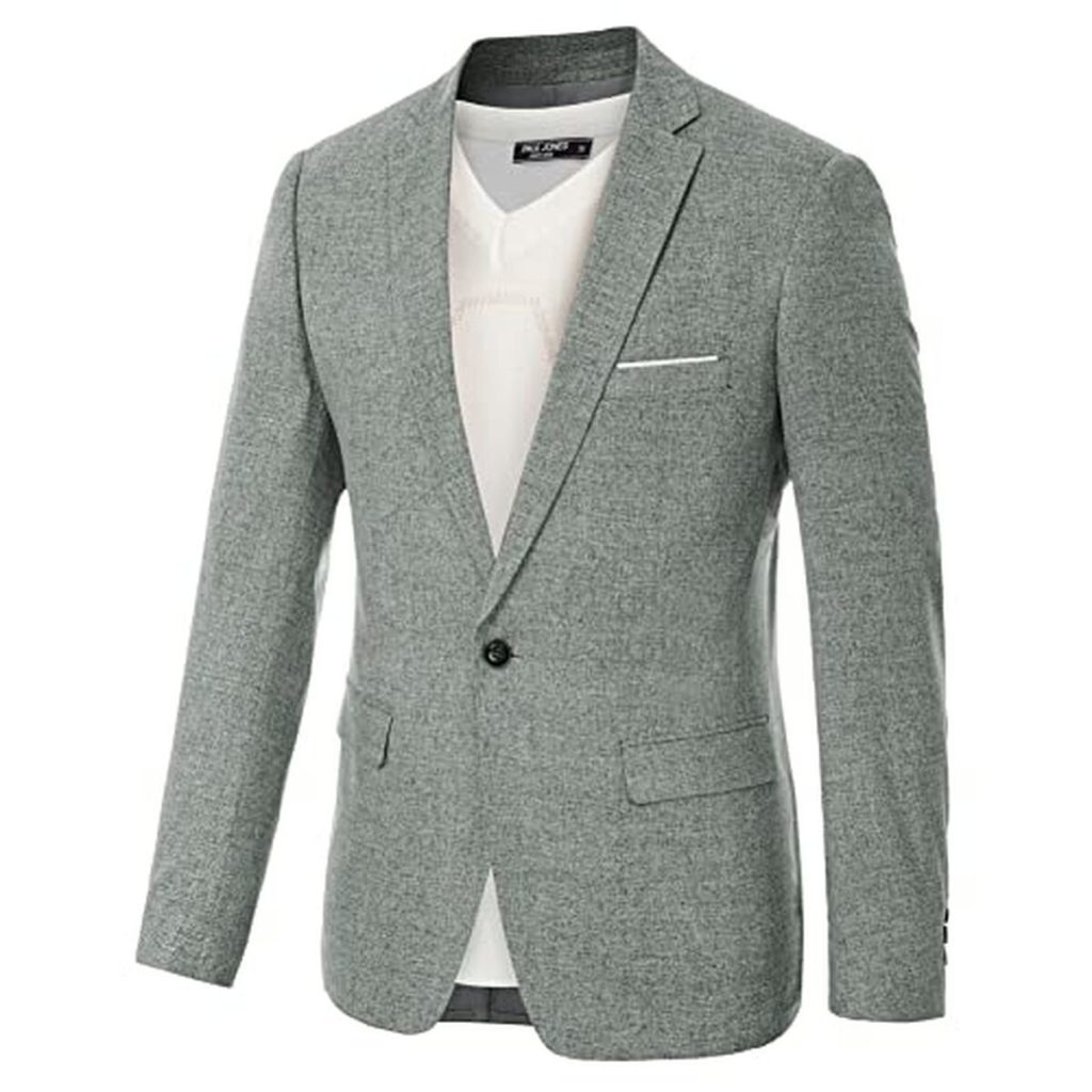 Test du blazer gris clair à un bouton PJ Paul Jones, taille L