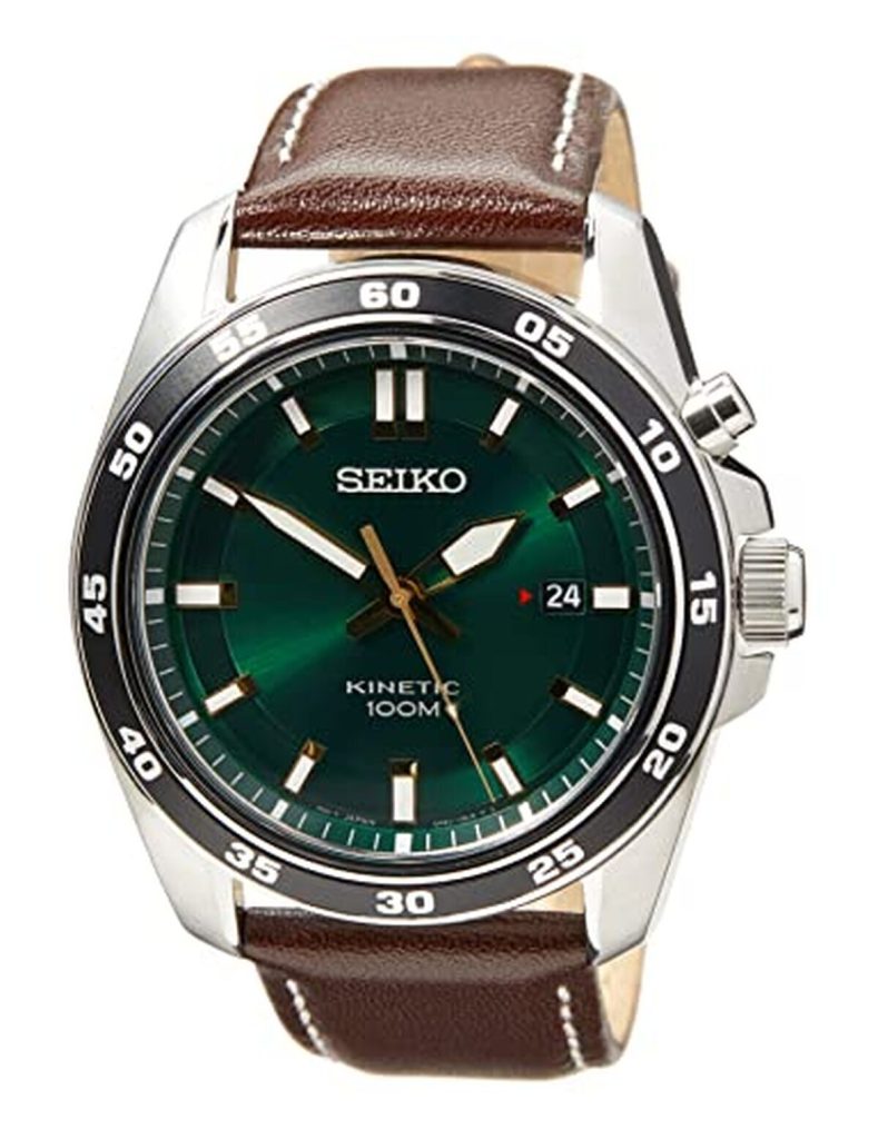 Test de la montre Seiko homme, bracelet vert