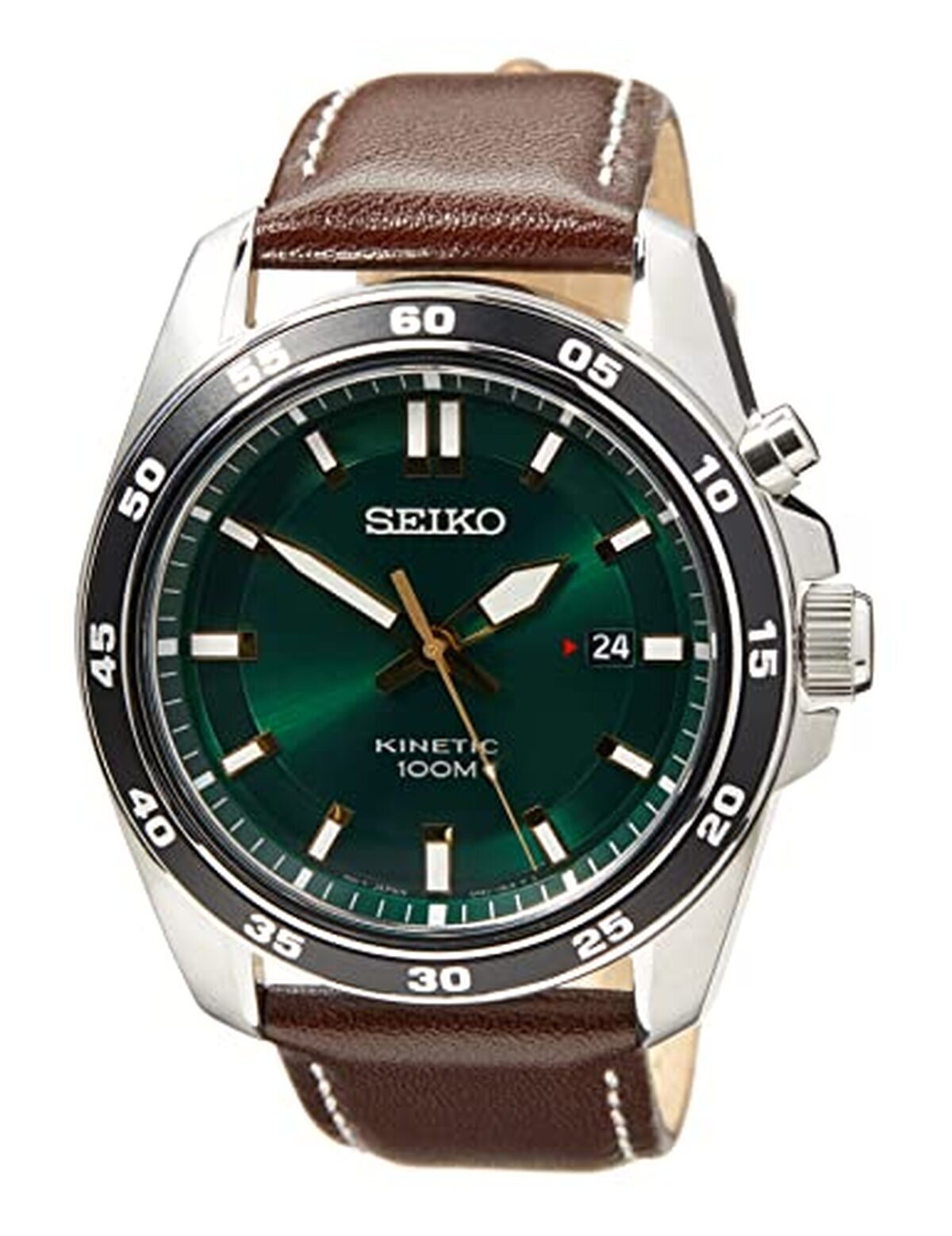 Test de la montre Seiko homme, bracelet vert