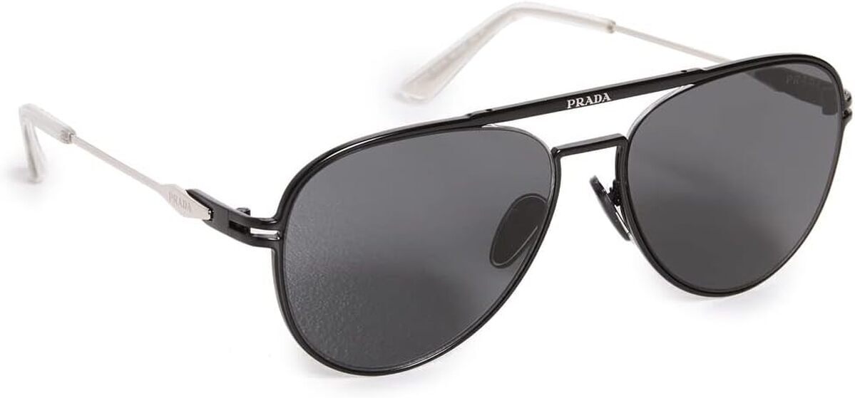 Avis lunettes aviateur Prada Noir mat