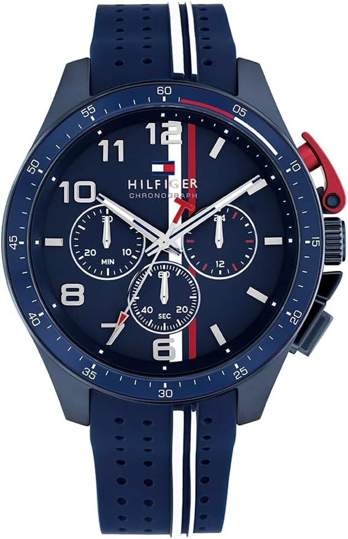 Test de la montre chronographe Tommy Hilfiger homme quartz bracelet silicone