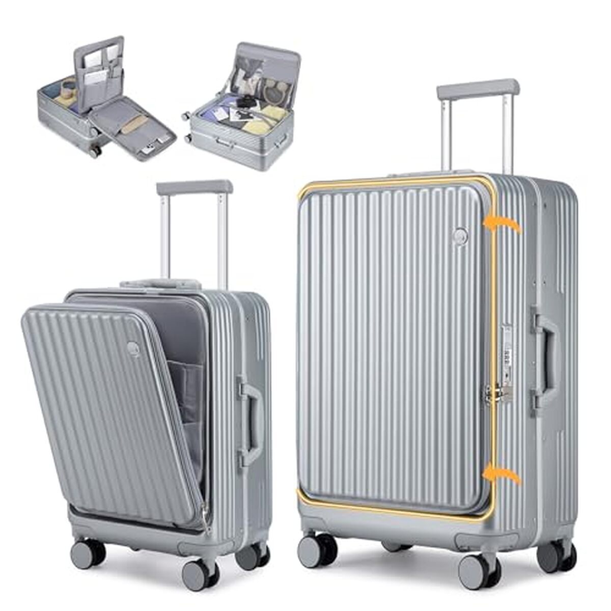 Test de la valise rigide Sea choice : ensemble 55+75 cm avec ouverture frontale et options tsa