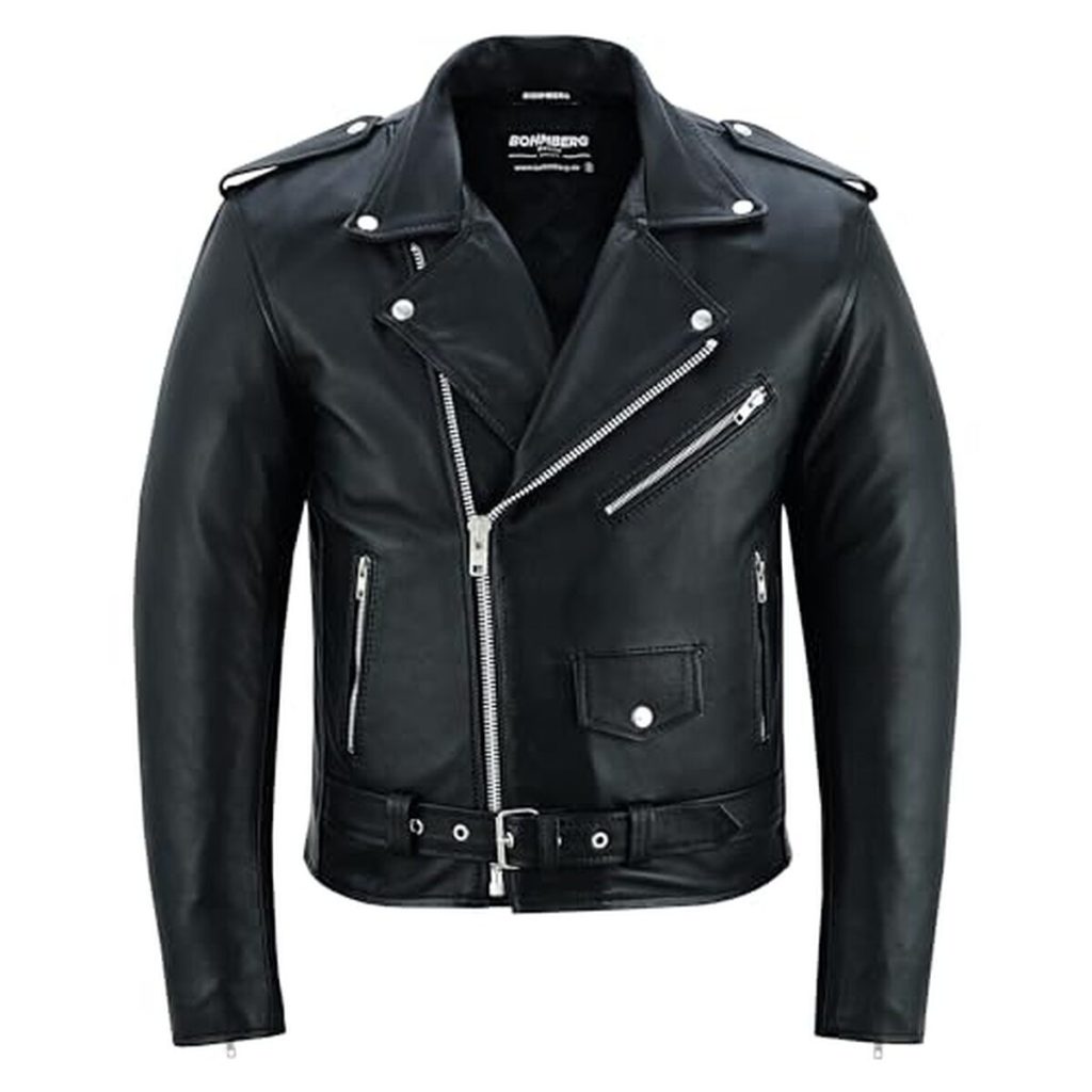 Test de la veste moto en cuir Bohmberg noire XL