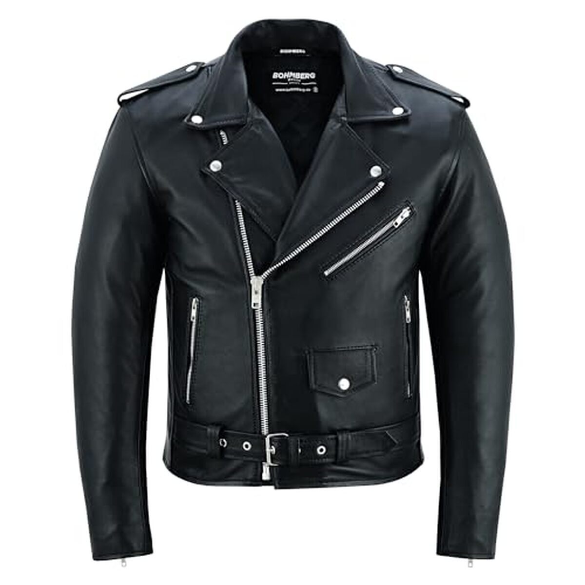 Test de la veste moto en cuir Bohmberg noire XL
