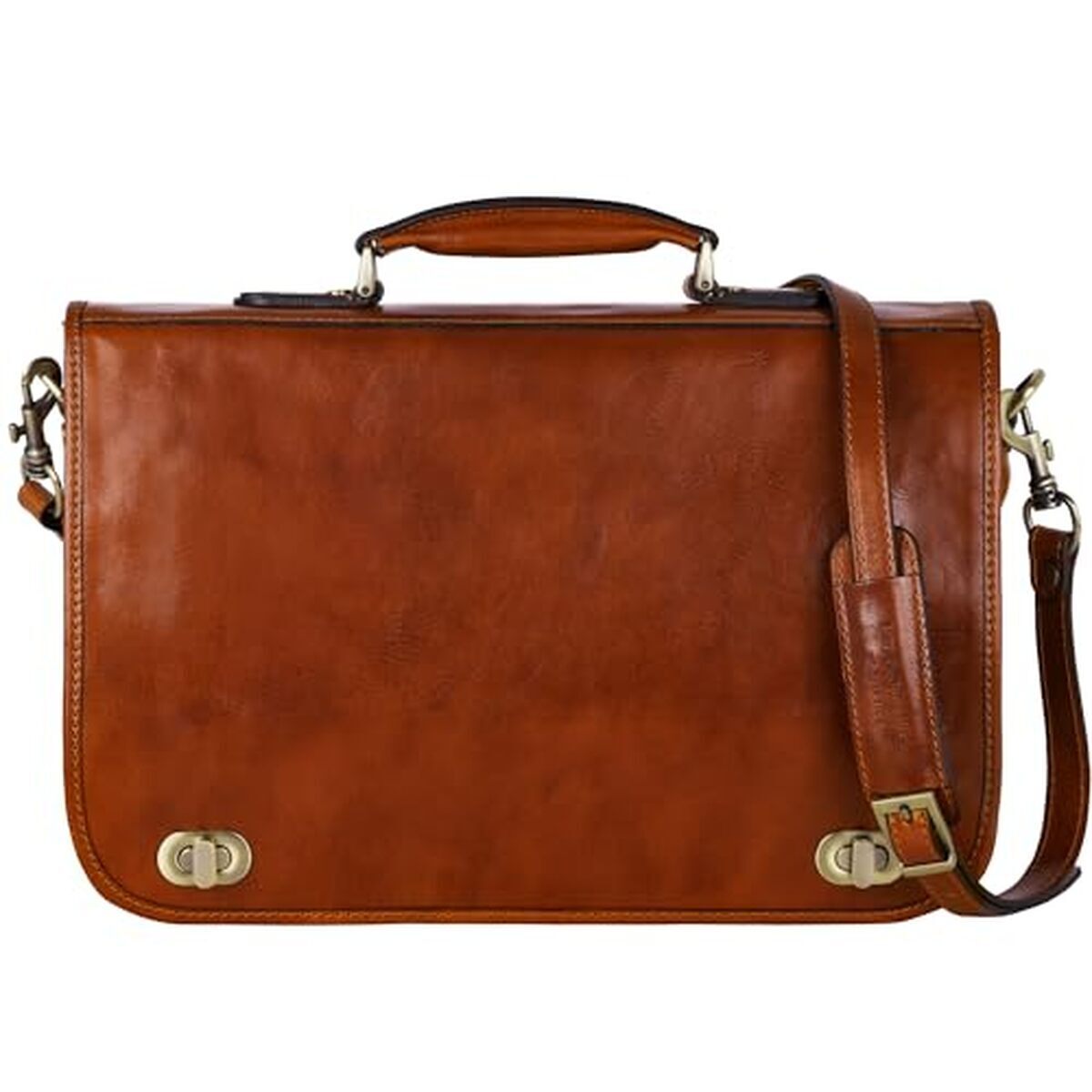 Test du porte-documents Time Resistance en cuir pleine fleur