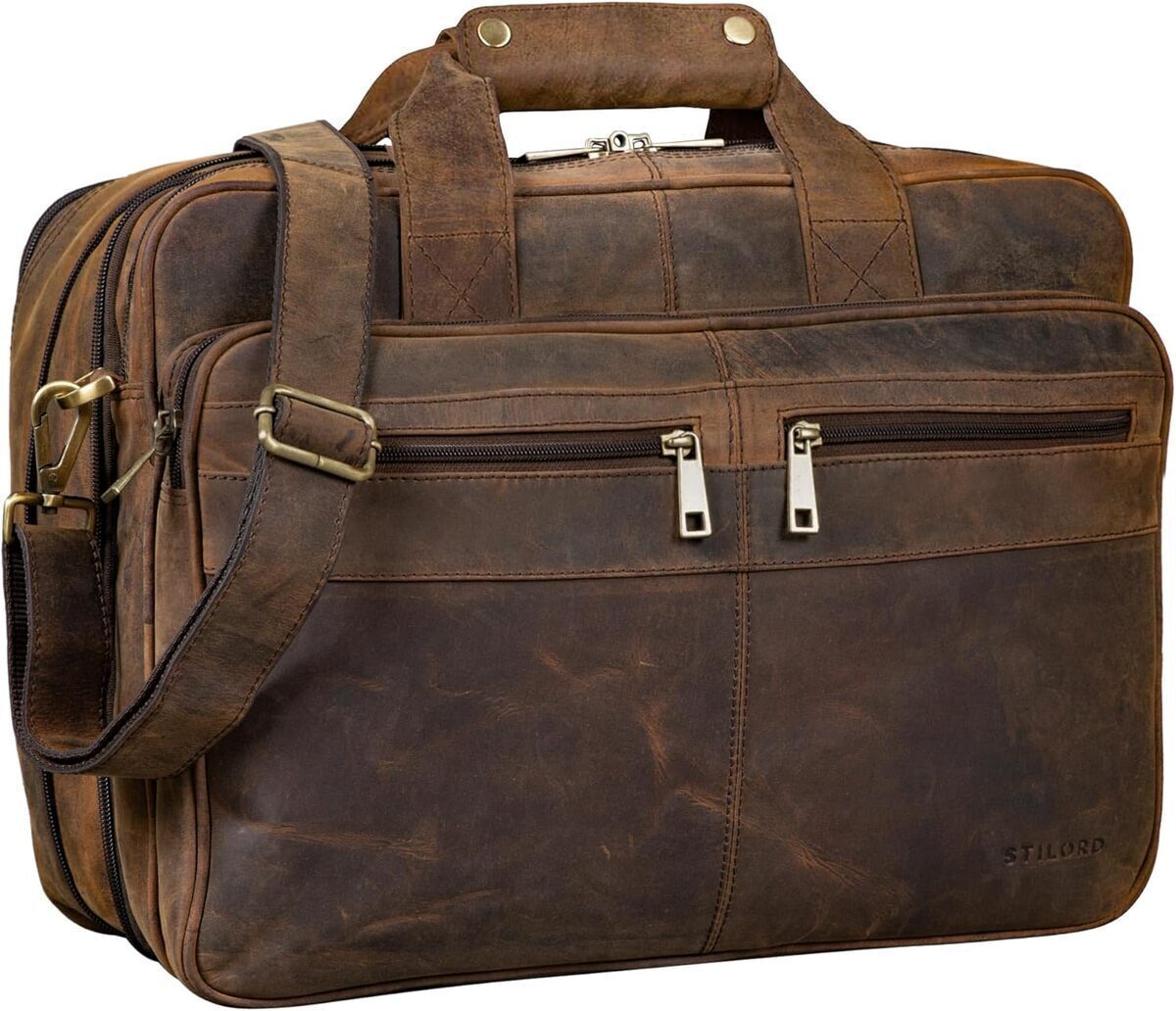 Test du sac d'affaires Stilord Alexander en cuir marron