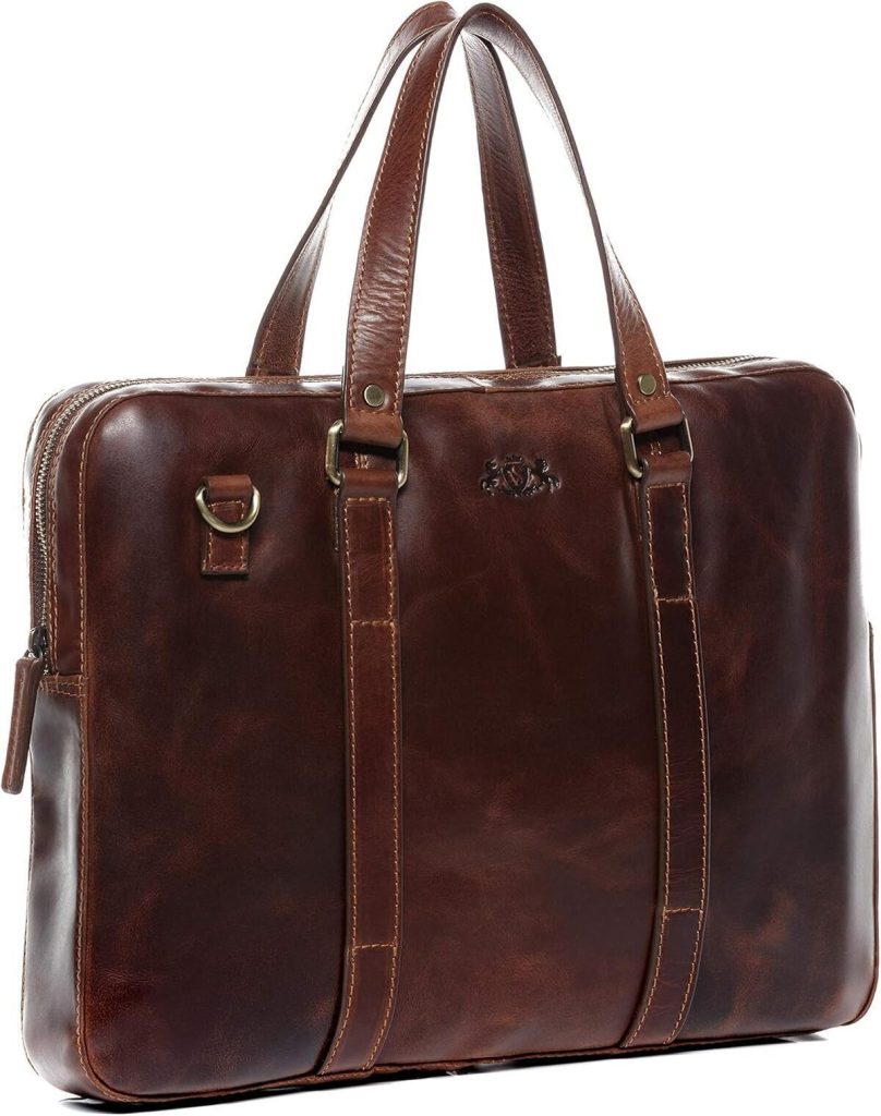 Test du sac ordinateur Sid & Vain Maguire : cuir 15, 4 pouces élégant