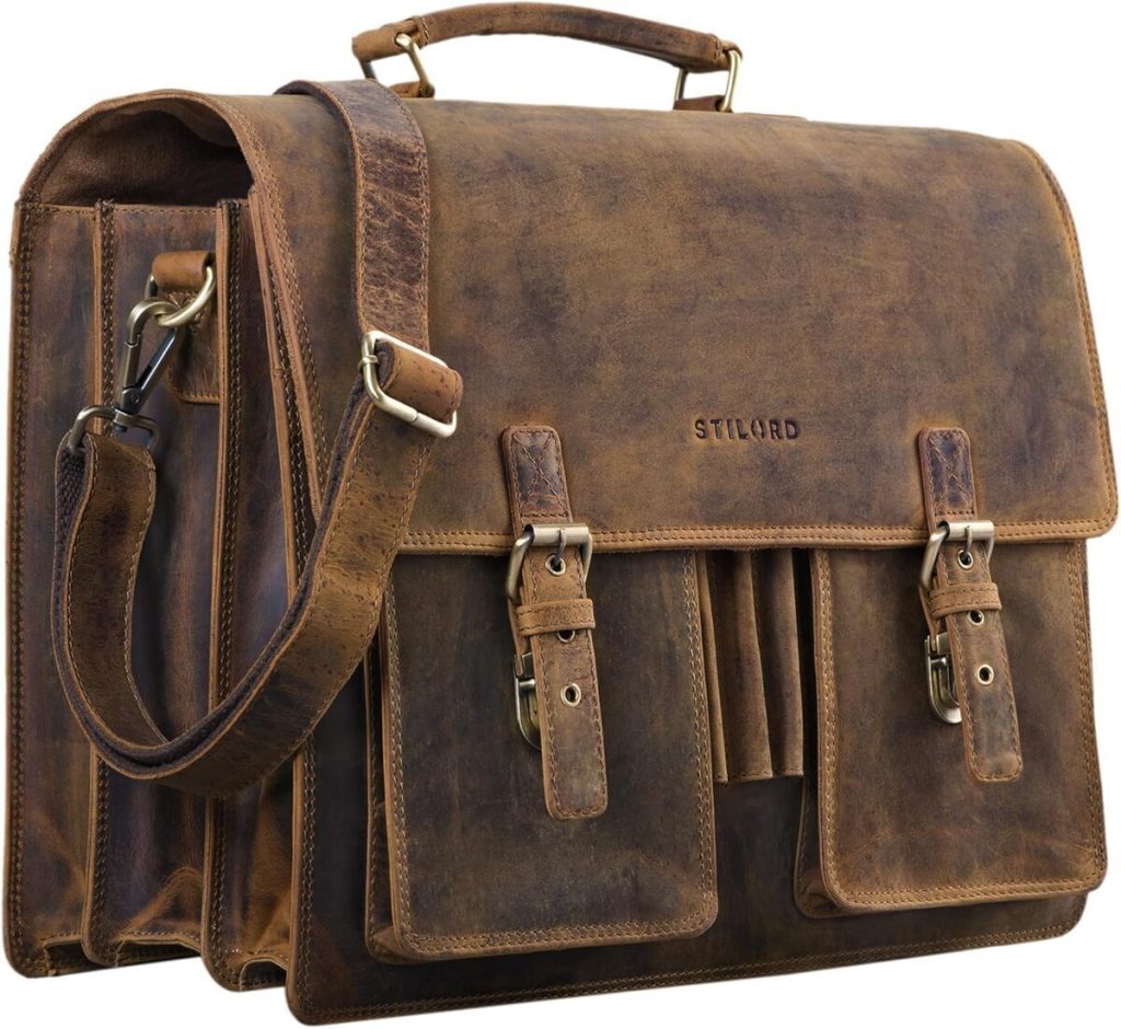 Test du sac serviette Anton Stilord en cuir XL