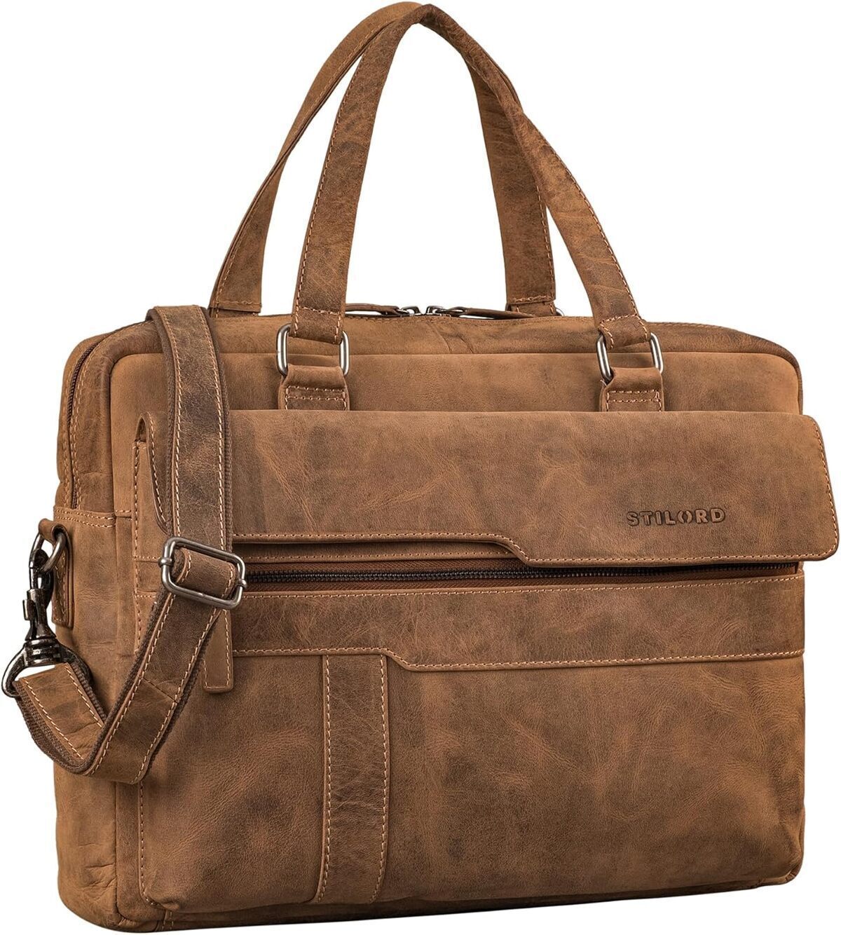 Test : sac porte-documents Matthew Stilord en cuir