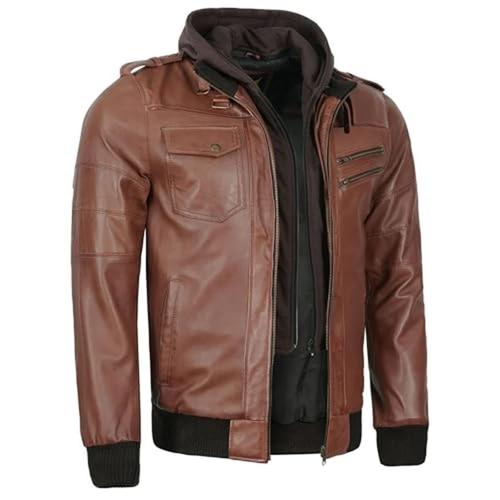 Test : veste en cuir Premium Leatherick avec capuche amovible et 7 poches