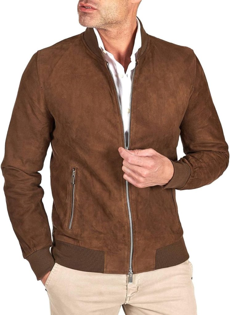 Avis sur la veste en daim taupe D'Arienzo Gaudil