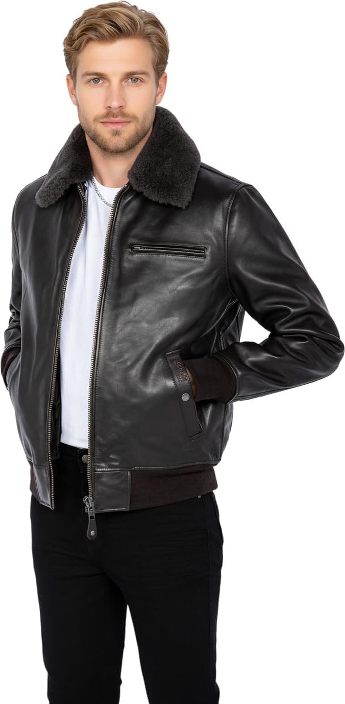 Test du blouson cuir Schott NYC Lc1380 marron