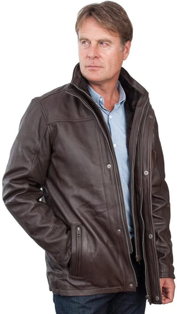 Test : veste en cuir brun Infinity Leather mi-longueur homme