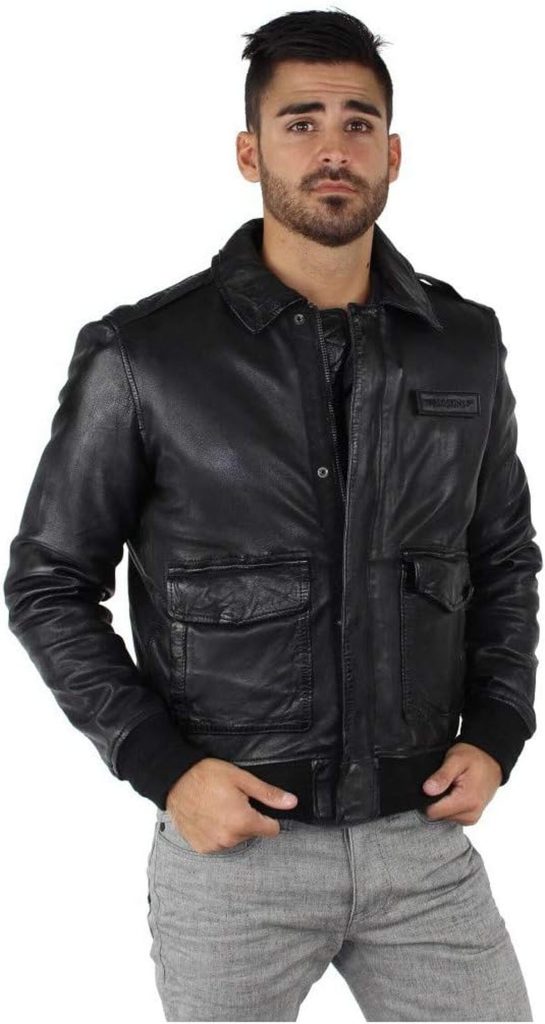 Test : veste en cuir Redskins Maverick Liverpool noir homme